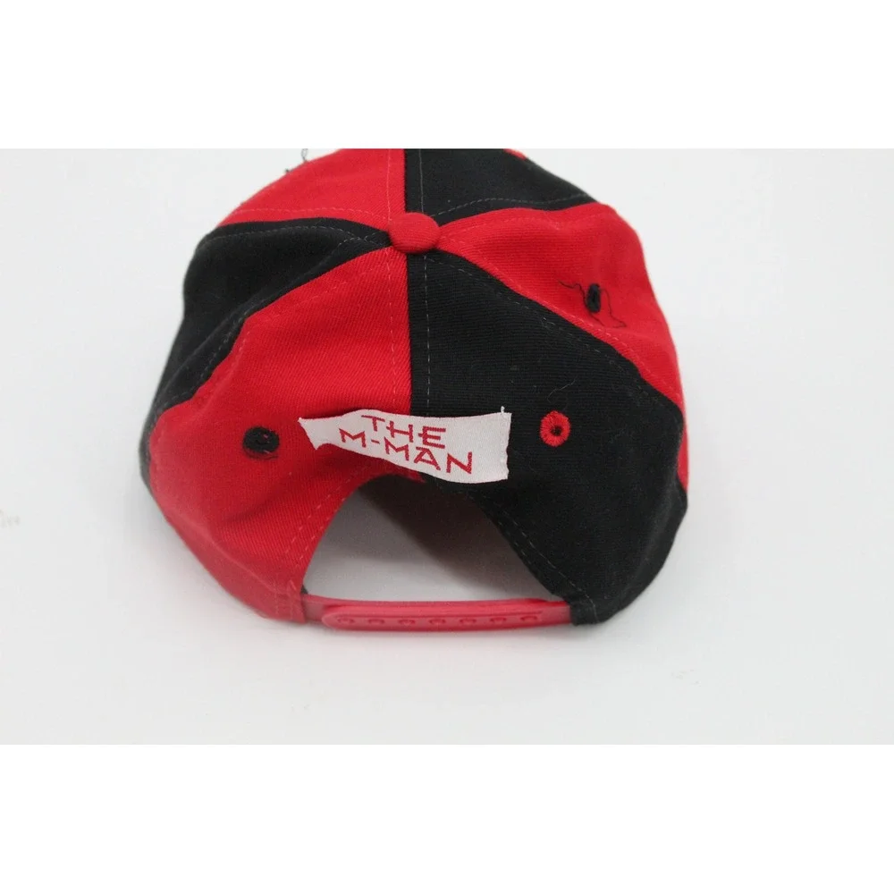 Vintage Disney Mickey & Co Red Black Snapback Hat Universal Industries Kids
